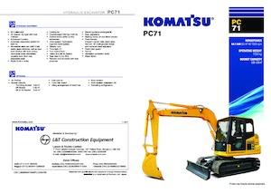 Excavadoras de orugas Komatsu PC71