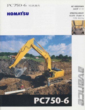 Excavadoras de orugas Komatsu PC750-6