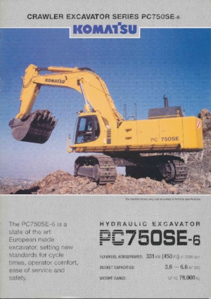 Excavadoras de orugas Komatsu PC750SE-6