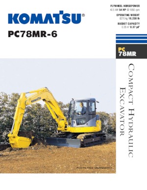 Excavadoras de orugas Komatsu PC78MR-6