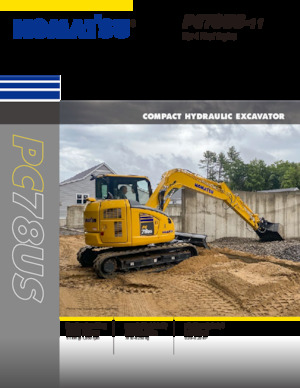 Excavadoras de orugas Komatsu PC78US-11