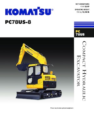 Excavadoras de orugas Komatsu PC78US-8