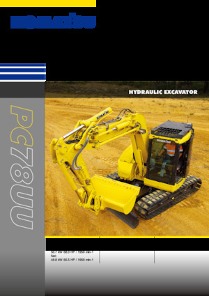 Excavadoras de orugas Komatsu PC78UU-10