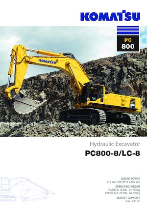 Excavadoras de orugas Komatsu PC800-8 