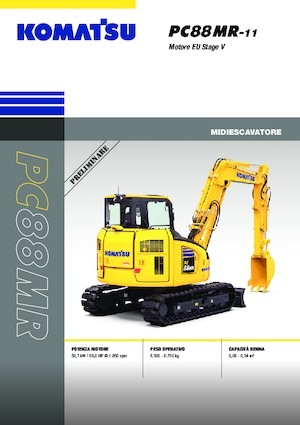 Excavadoras de orugas Komatsu PC88MR-11E0