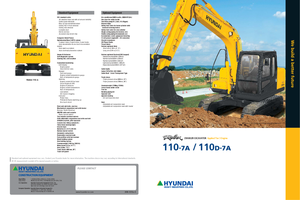 Excavadoras de orugas Hyundai R 110 D-7 A