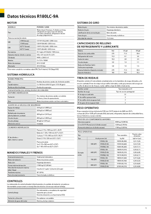 Excavadoras de orugas Hyundai R 180 LC-9 A