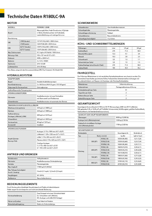 Excavadoras de orugas Hyundai R 180 LC-9 A