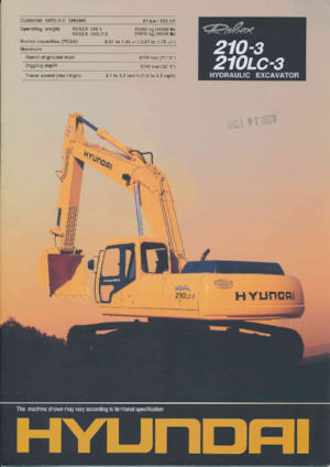 Excavadoras de orugas Hyundai R 210-3