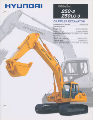 Excavadoras de orugas Hyundai R 250-3