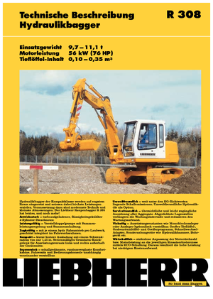 Excavadoras de orugas Liebherr R 308