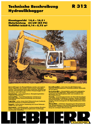 Excavadoras de orugas Liebherr R 312