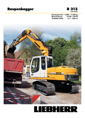 Excavadoras de orugas Liebherr R 313 Litronic
