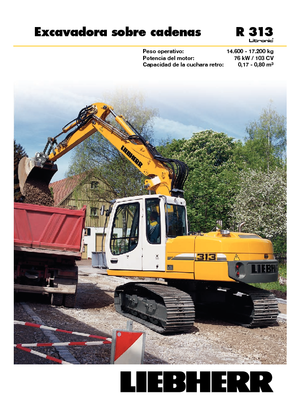 Excavadoras de orugas Liebherr R 313 Litronic