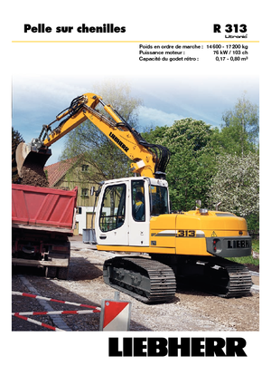 Excavadoras de orugas Liebherr R 313 Litronic