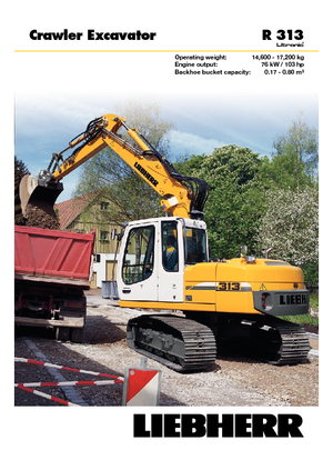 Excavadoras de orugas Liebherr R 313 Litronic