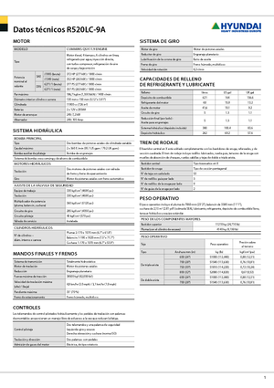 Excavadoras de orugas Hyundai R 520 LC-9 A