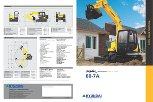 Excavadoras de orugas Hyundai R 80-7 A