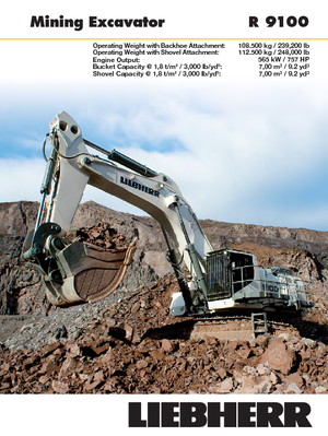 Excavadoras de orugas Liebherr R 9100