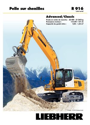 Excavadoras de orugas Liebherr R 916 Advanced