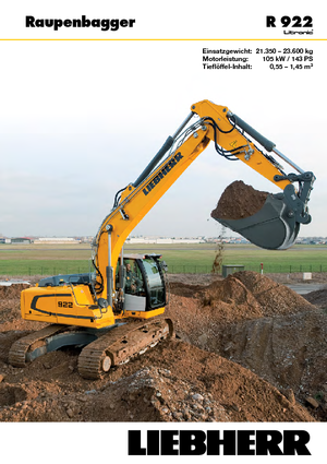 Excavadoras de orugas Liebherr R 922