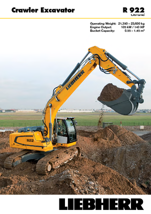 Excavadoras de orugas Liebherr R 922