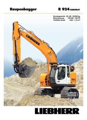 Excavadoras de orugas Liebherr R 924 Compact