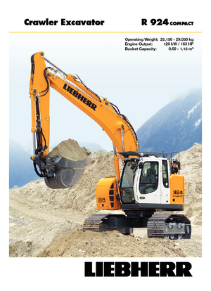Excavadoras de orugas Liebherr R 924 Compact