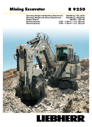 Excavadoras de orugas Liebherr R 9250 