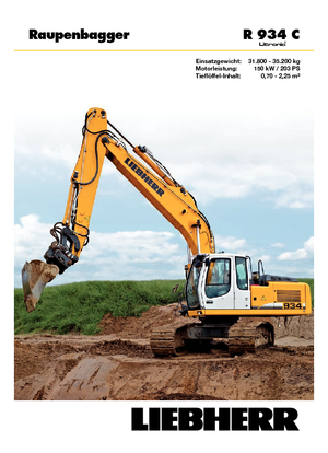 Excavadoras de orugas Liebherr R 934 C Litronic