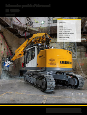 Excavadoras de orugas Liebherr R 950 Tunnel Litronic 