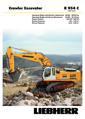 Excavadoras de orugas Liebherr R 954 C Litronic