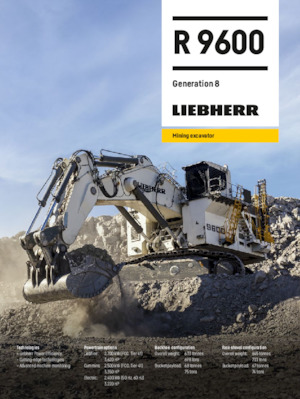 Excavadoras de orugas Liebherr R 9600