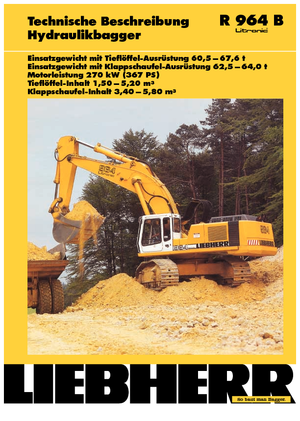 Excavadoras de orugas Liebherr R 964 B Litronic HD