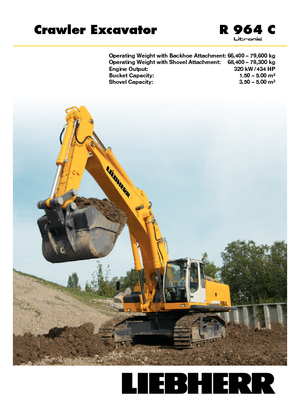 Excavadoras de orugas Liebherr R 964 C Litronic