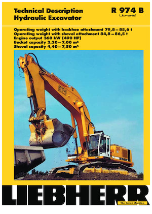 Excavadoras de orugas Liebherr R 974 B Litronic HD