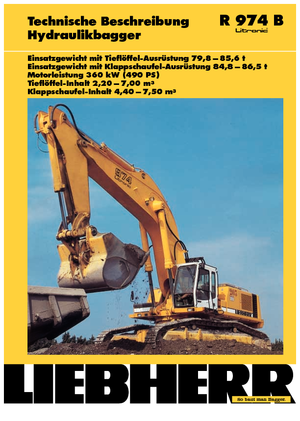 Excavadoras de orugas Liebherr R 974 B Litronic HD