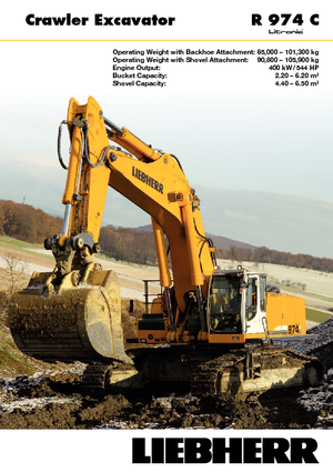 Excavadoras de orugas Liebherr R 974 C Litronic