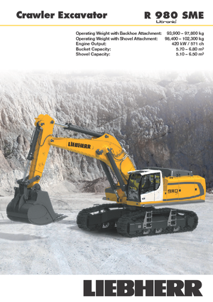 Excavadoras de orugas Liebherr R 980 SME