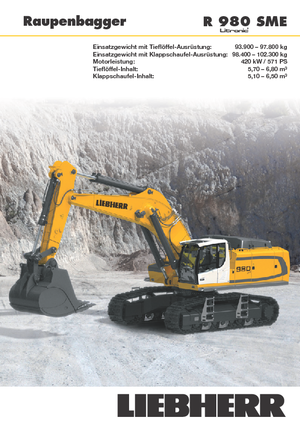 Excavadoras de orugas Liebherr R 980 SME