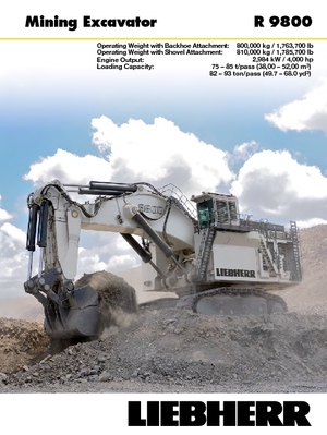Excavadoras de orugas Liebherr R 9800 