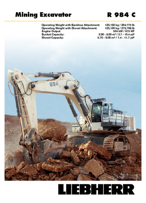 Excavadoras de orugas Liebherr R 984 C