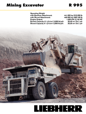 Excavadoras de orugas Liebherr R 995 