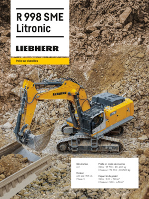 Excavadoras de orugas Liebherr R 998 SME Litronic 