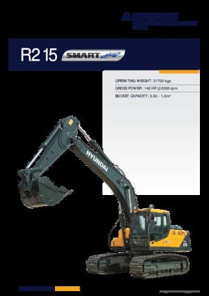Excavadoras de orugas Hyundai R215 SMART PLUS