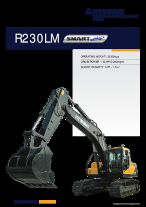 Excavadoras de orugas Hyundai R230LM SMART PLUS