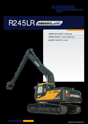 Excavadoras de orugas Hyundai R245LR SMART PLUS