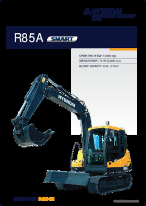 Excavadoras de orugas Hyundai R85A SMART