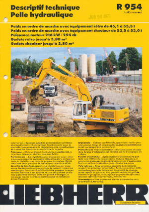Excavadoras de orugas Liebherr R954