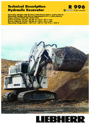 Excavadoras de orugas Liebherr R 996 